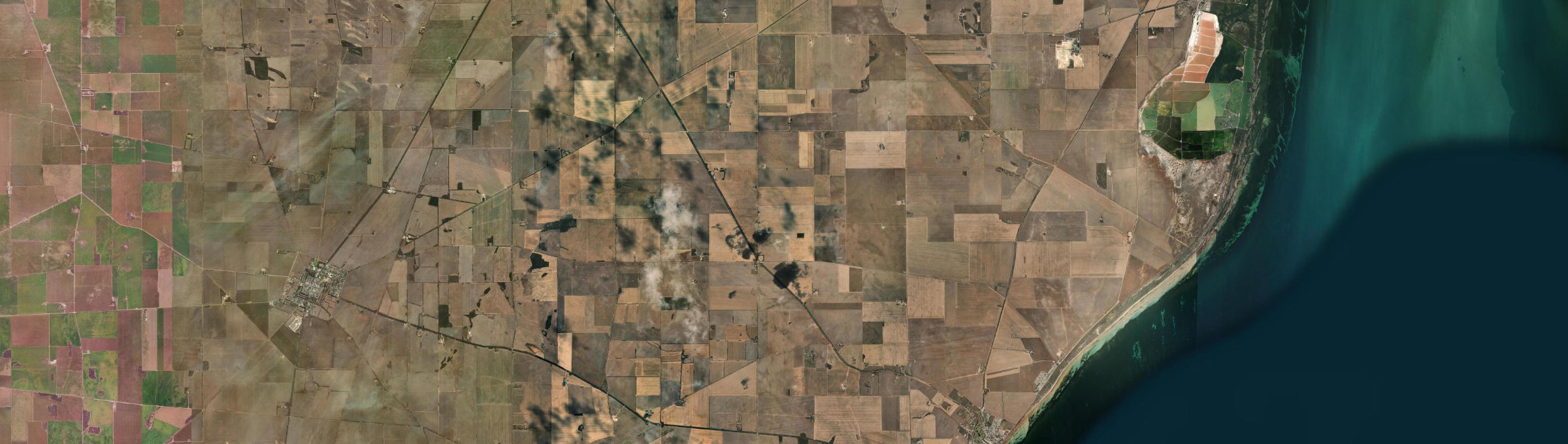 Aerial view of Petersville, SA