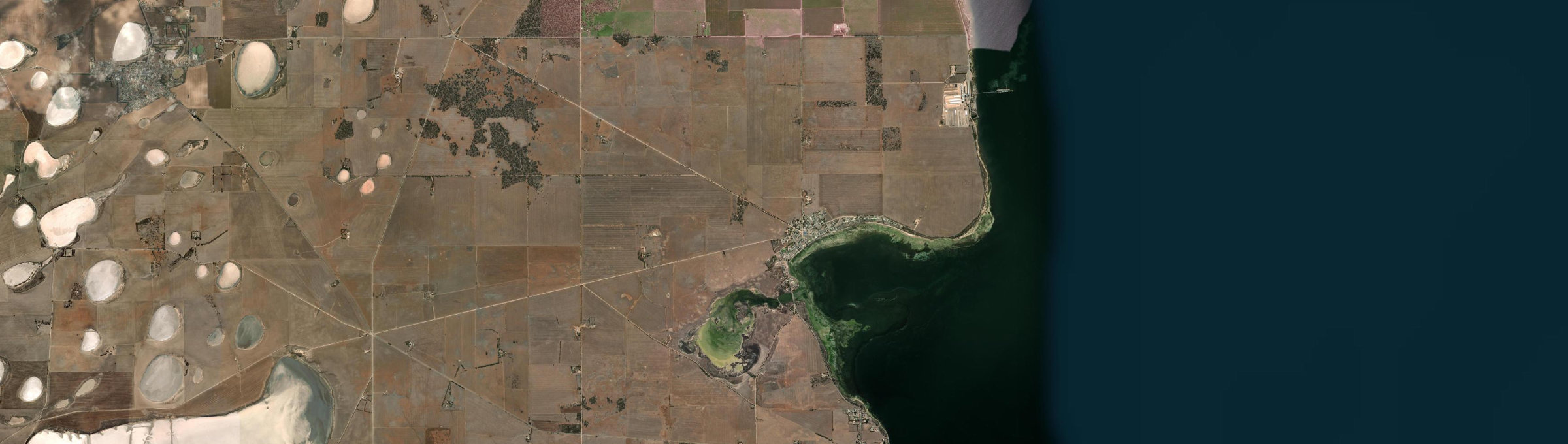 Aerial view of Coobowie, SA