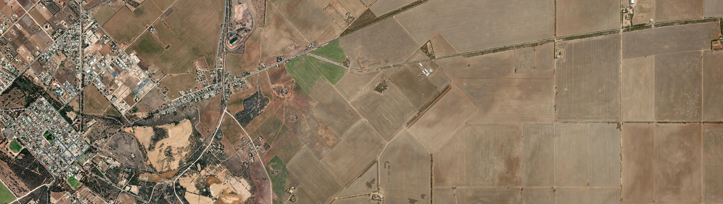 Aerial view of North Yelta, SA