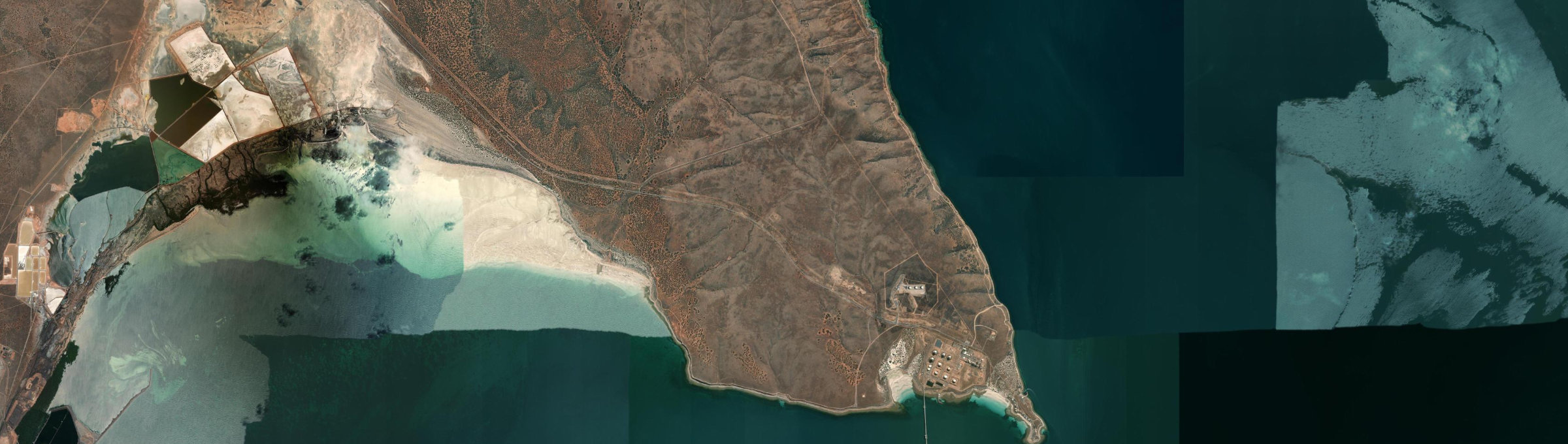 Aerial view of Port Bonython, SA