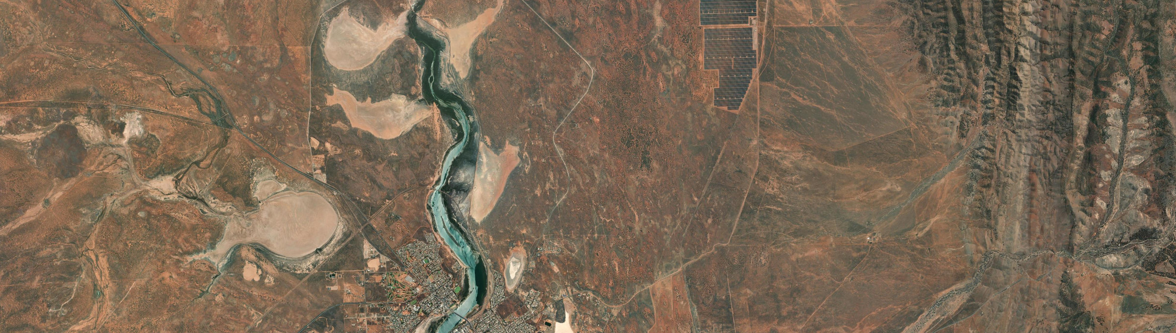 Aerial view of Wami Kata, SA