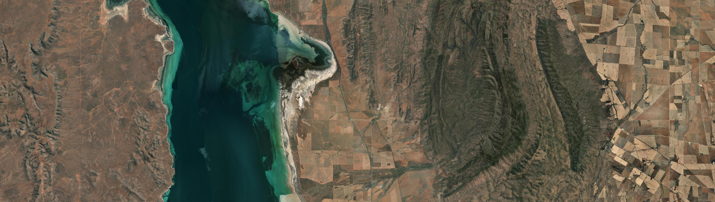 Aerial view of Mambray Creek, SA