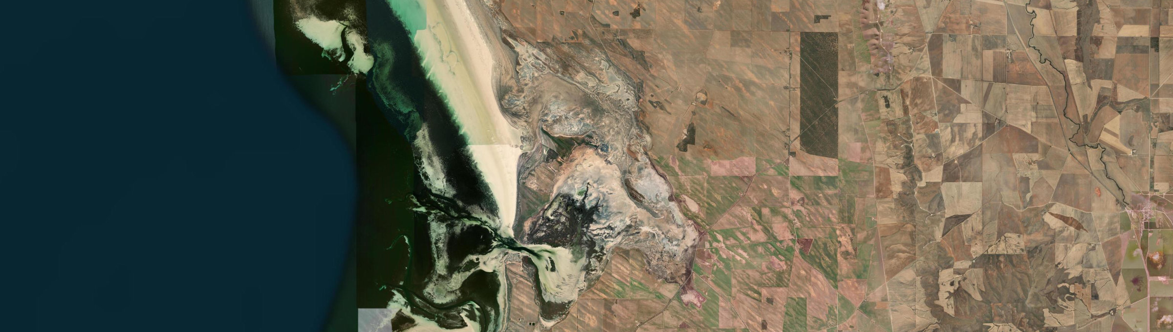 Aerial view of Fisherman Bay, SA