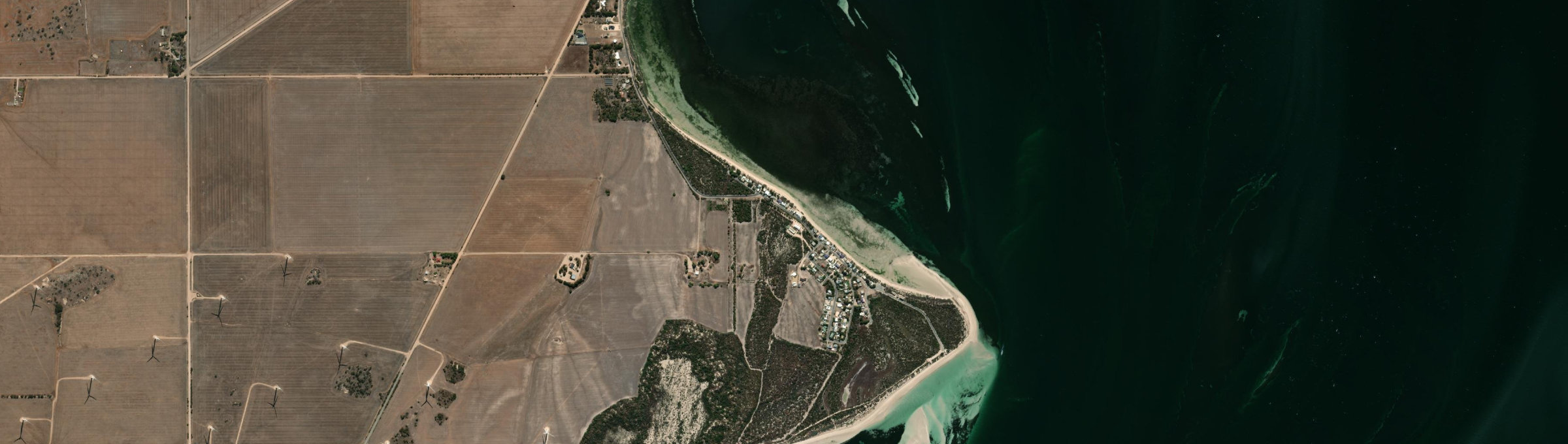 Aerial view of Sultana Point, SA
