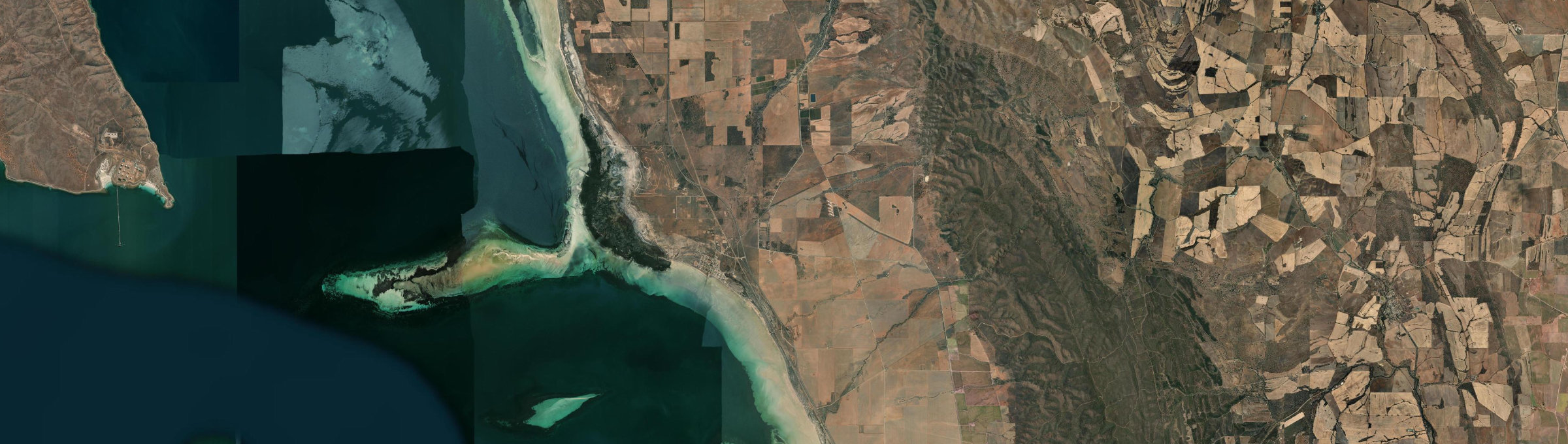 Aerial view of Port Germein, SA