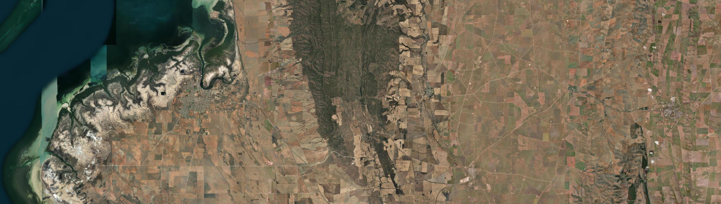 Aerial view of Beetaloo Valley, SA