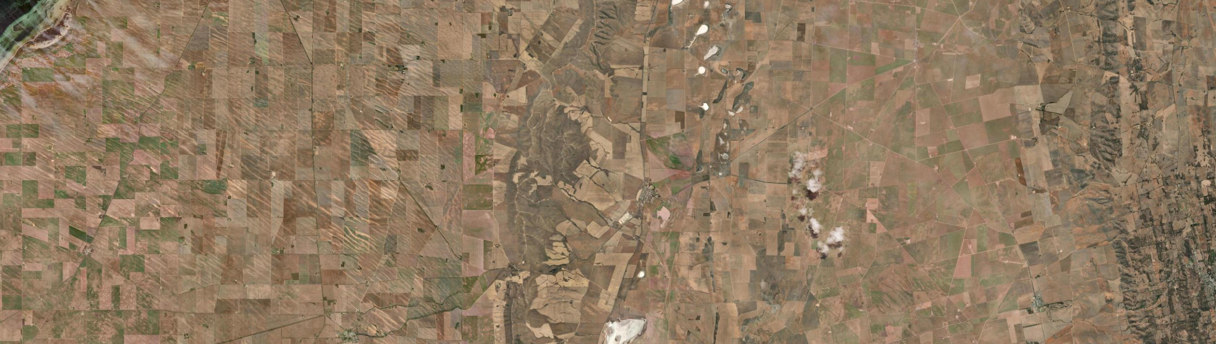 Aerial view of Snowtown, SA