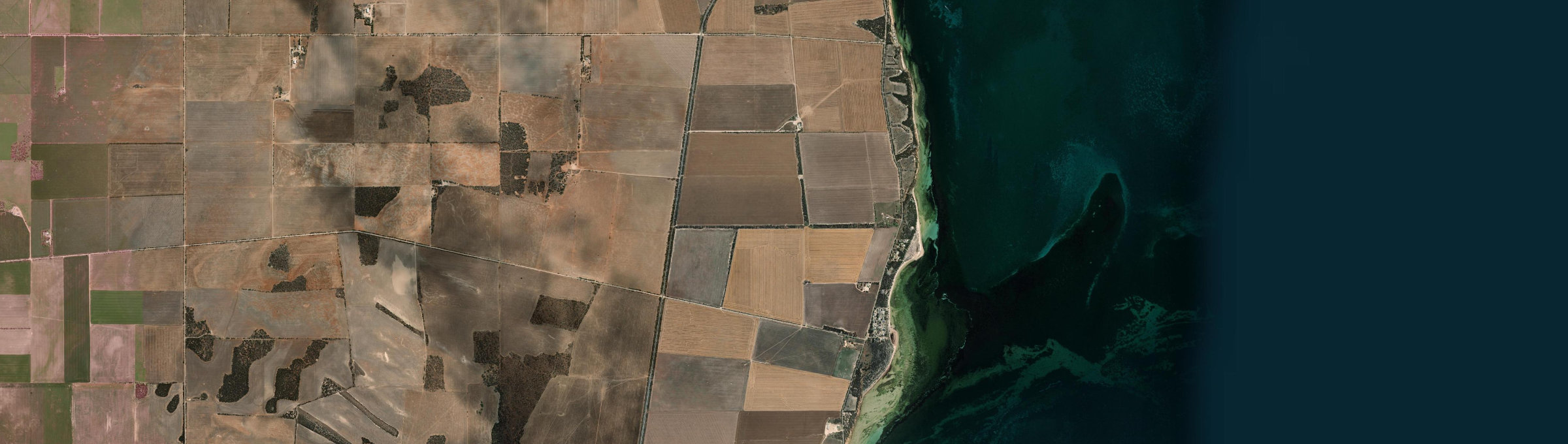 Aerial view of Sheaoak Flat, SA