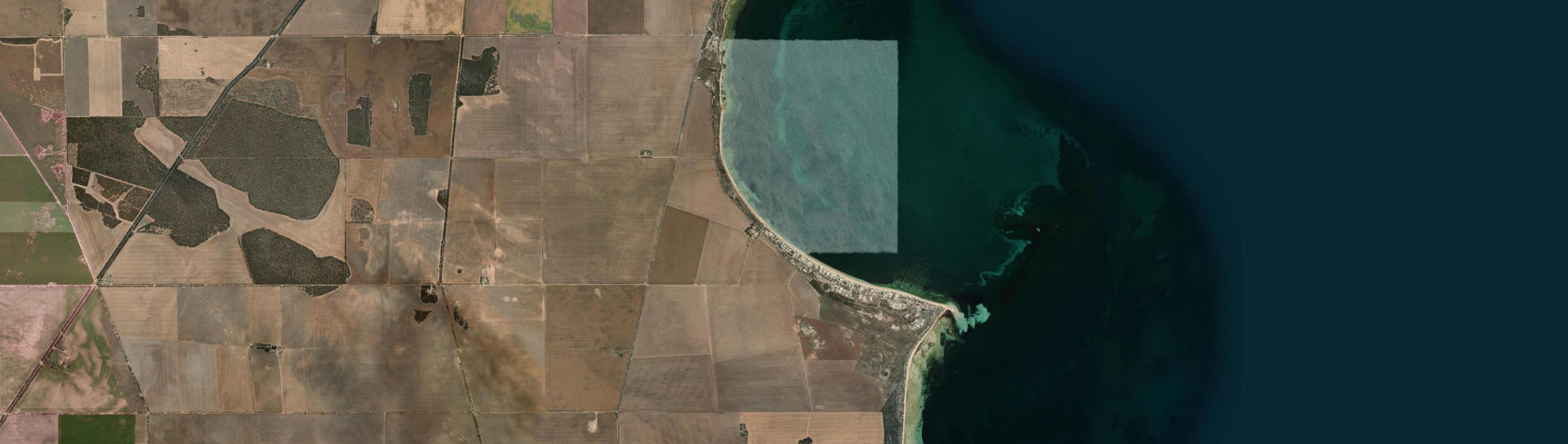 Aerial view of Black Point, SA