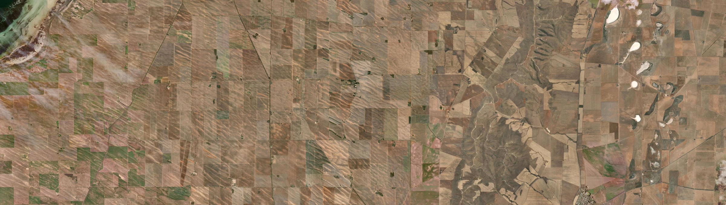 Aerial view of Wokurna, SA