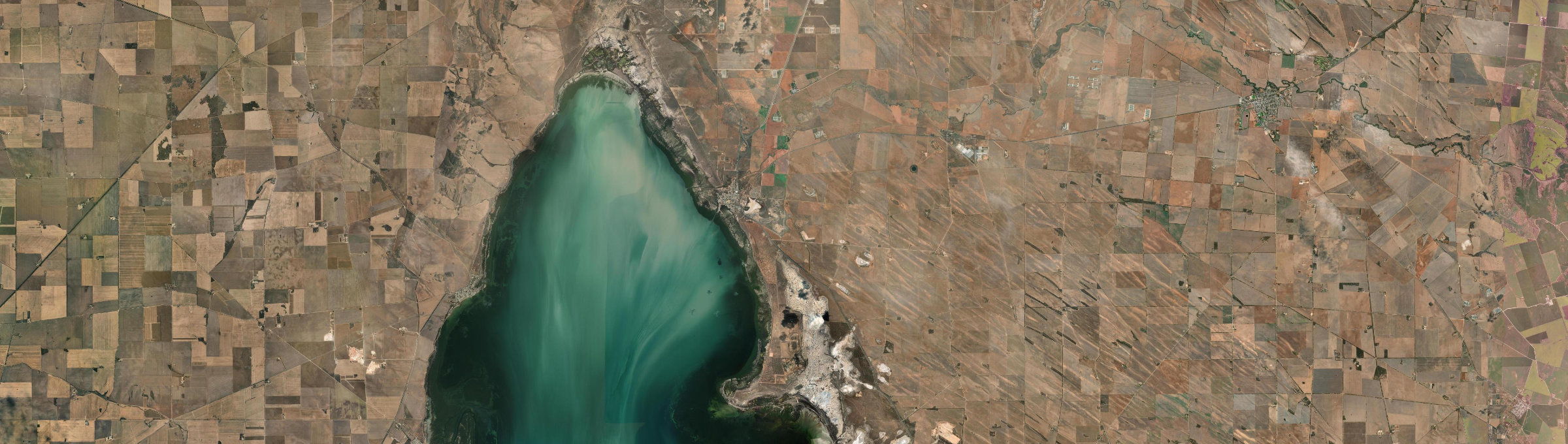 Aerial view of Port Wakefield, SA