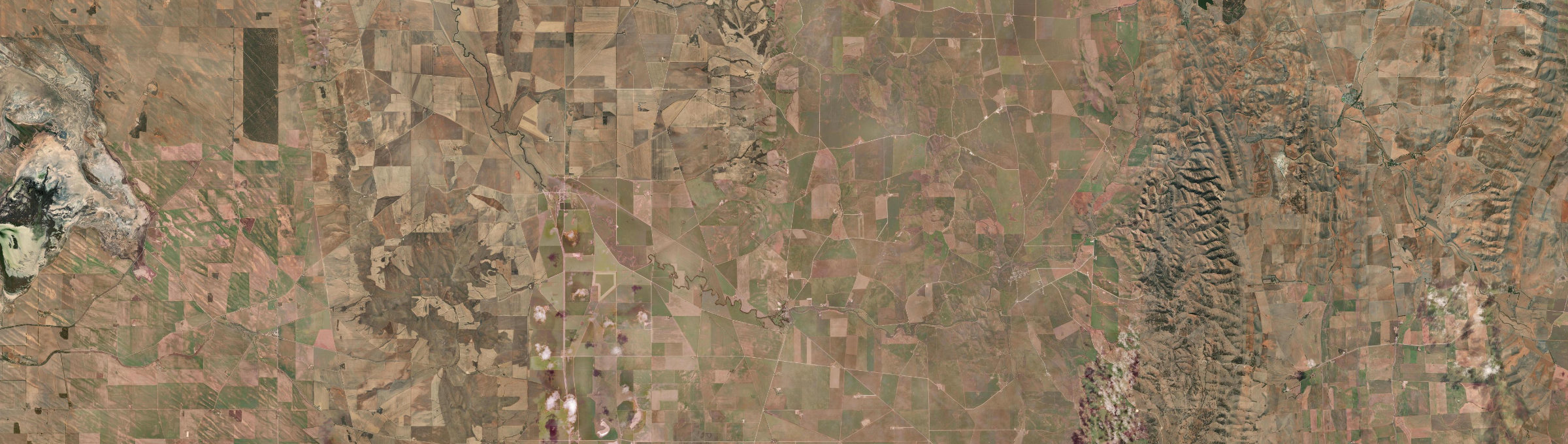 Aerial view of Koolunga, SA