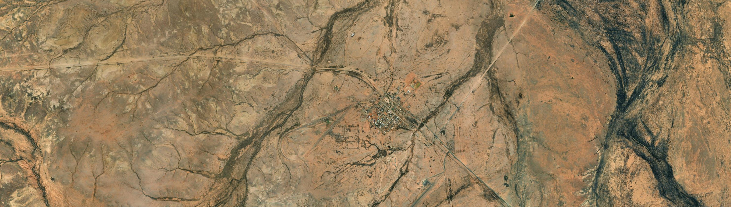 Aerial view of Marree, SA