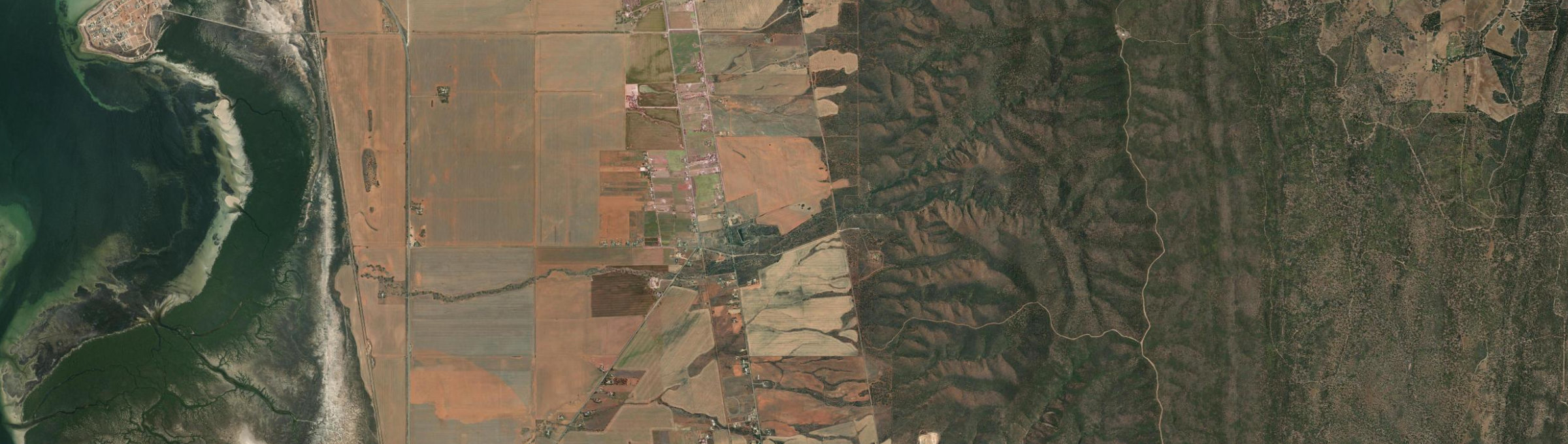 Aerial view of Nelshaby, SA
