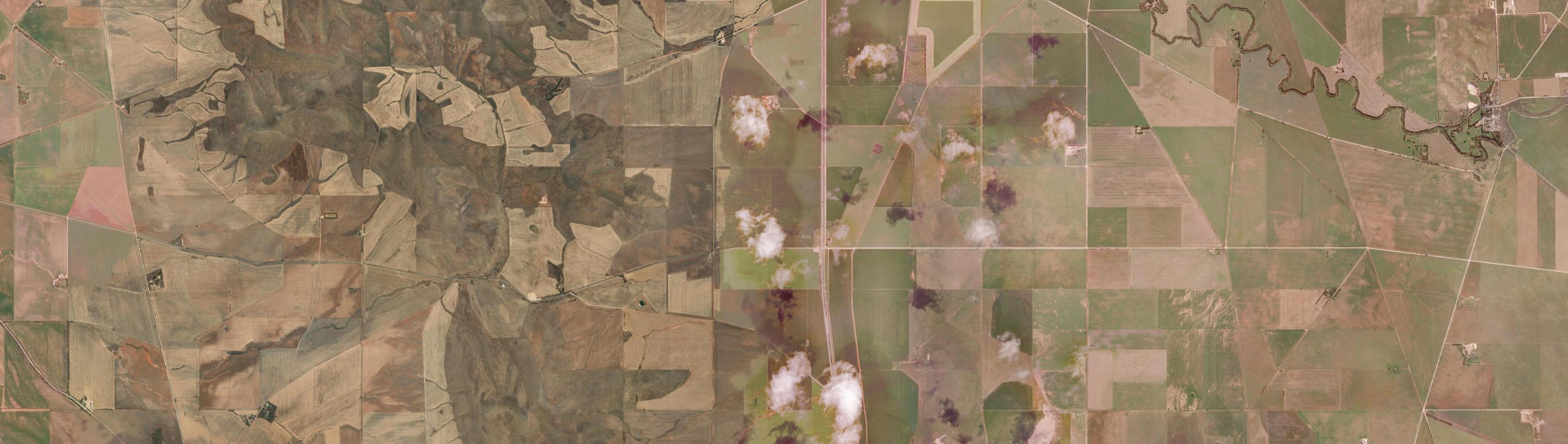 Aerial view of Collinsfield, SA