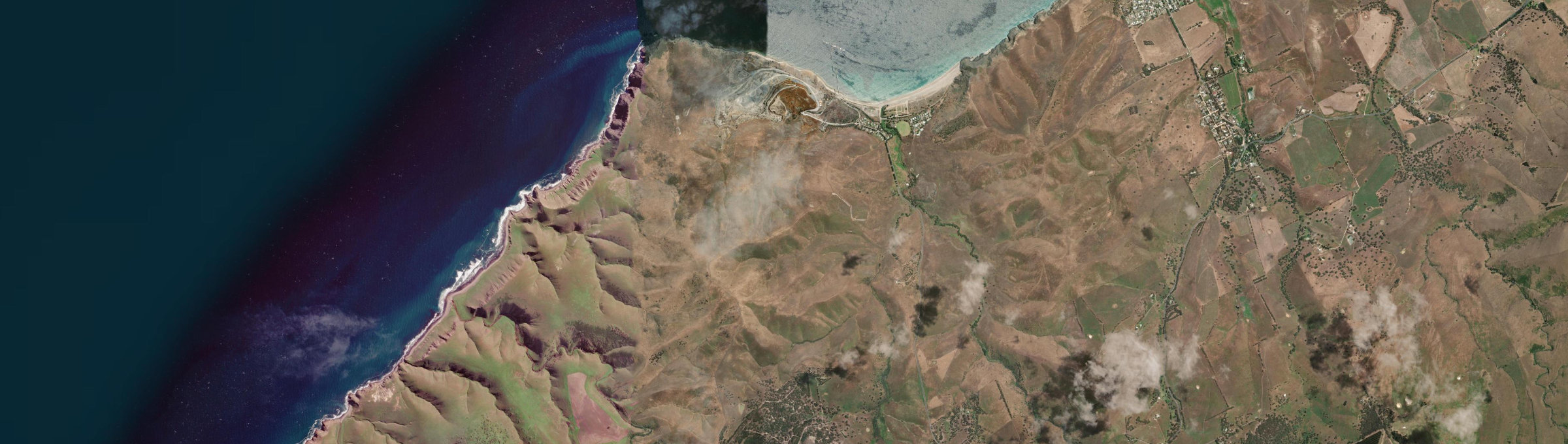 Aerial view of Rapid Bay, SA