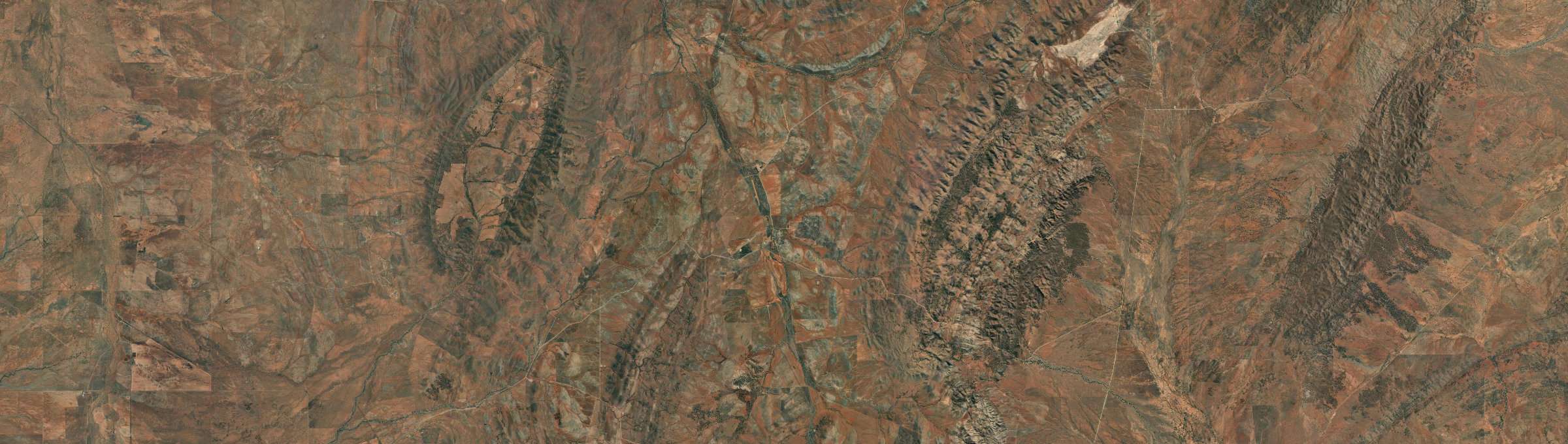 Aerial view of Carrieton, SA