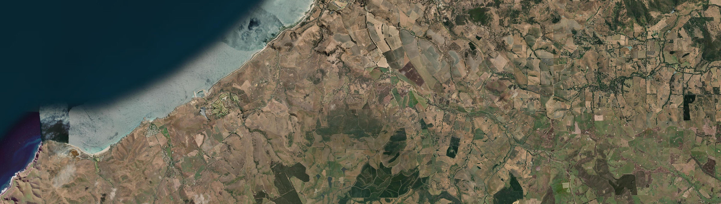 Aerial view of Hay Flat, SA