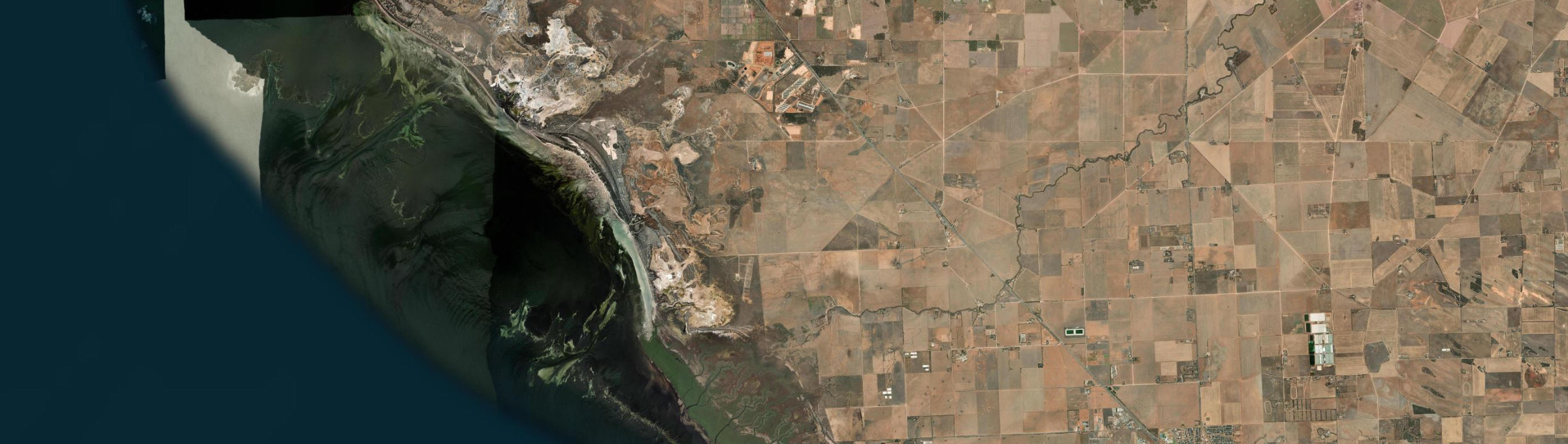 Aerial view of Lower Light, SA
