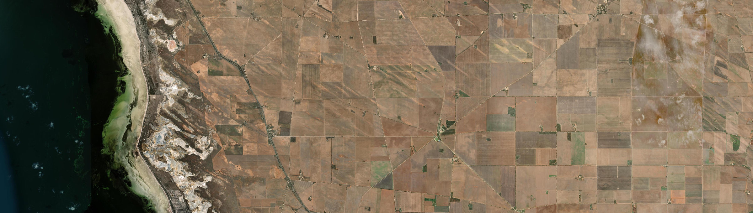 Aerial view of Long Plains, SA