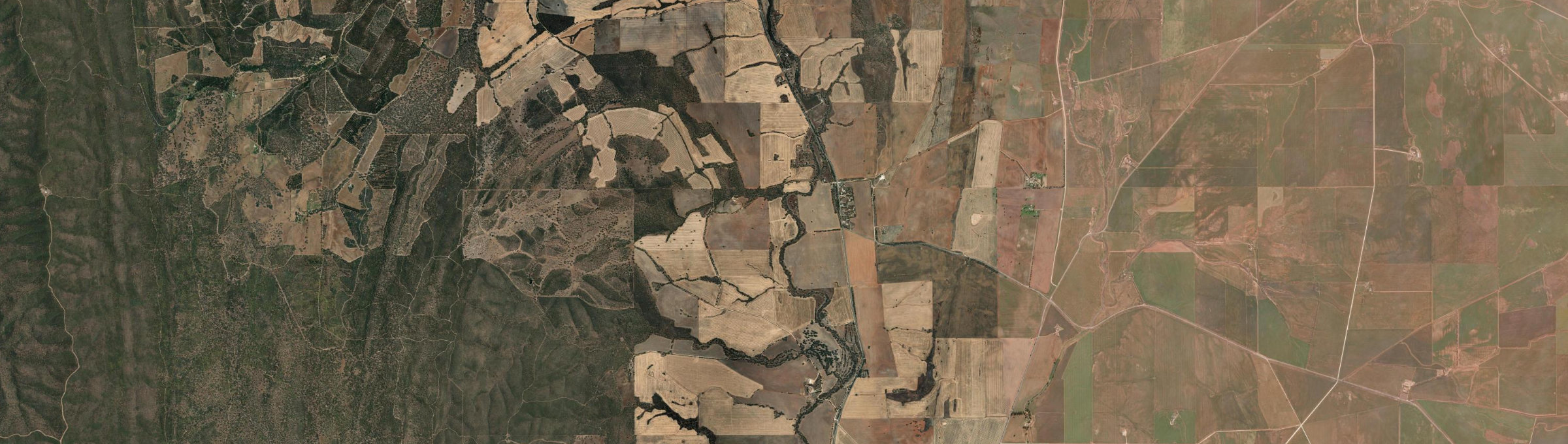 Aerial view of Stone Hut, SA