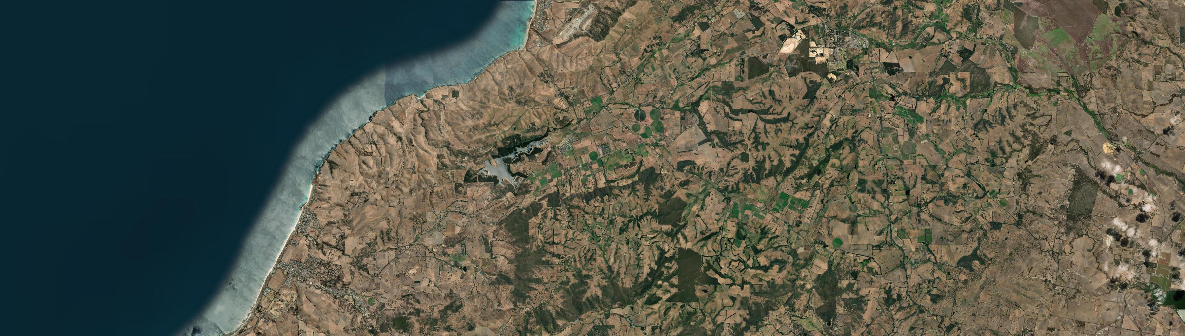 Aerial view of Myponga, SA
