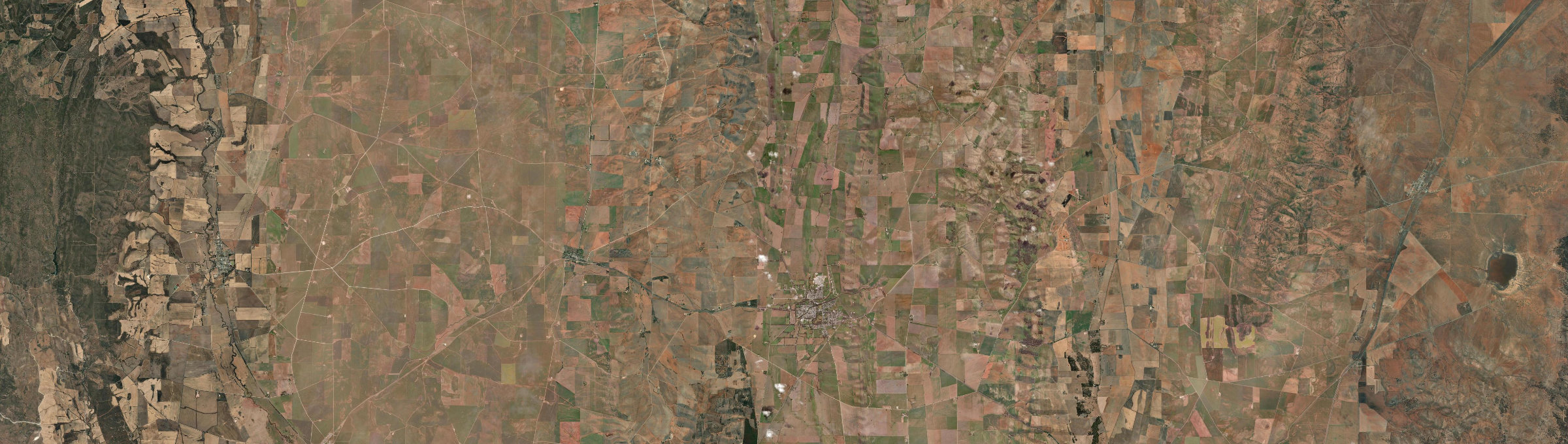 Aerial view of Jamestown, SA