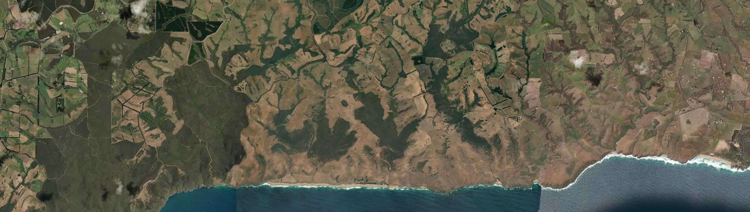 Aerial view of Tunkalilla, SA