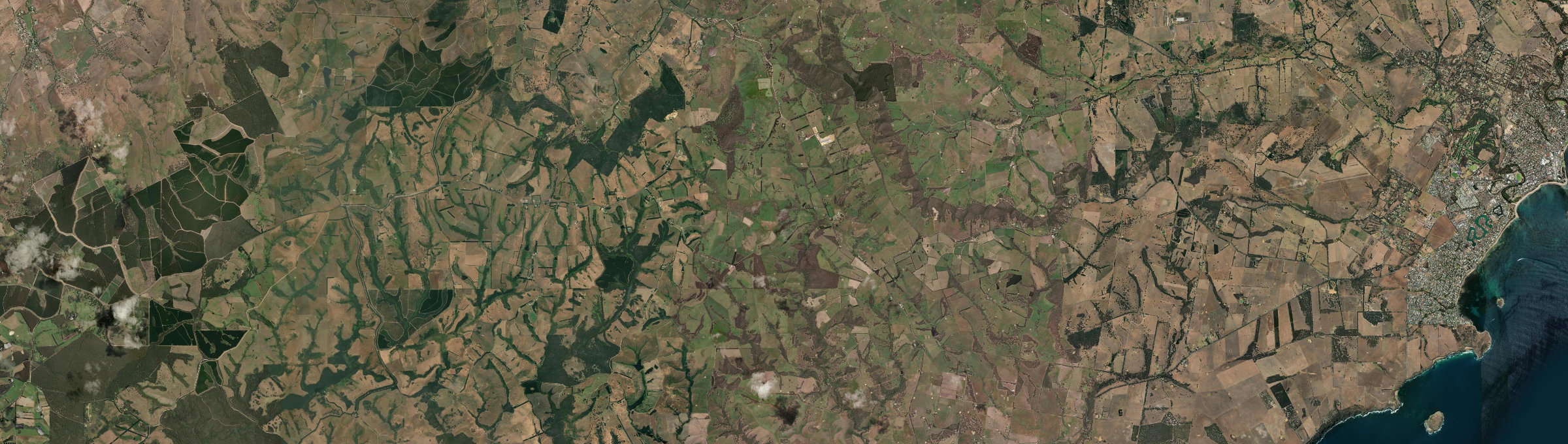 Aerial view of Willow Creek, SA