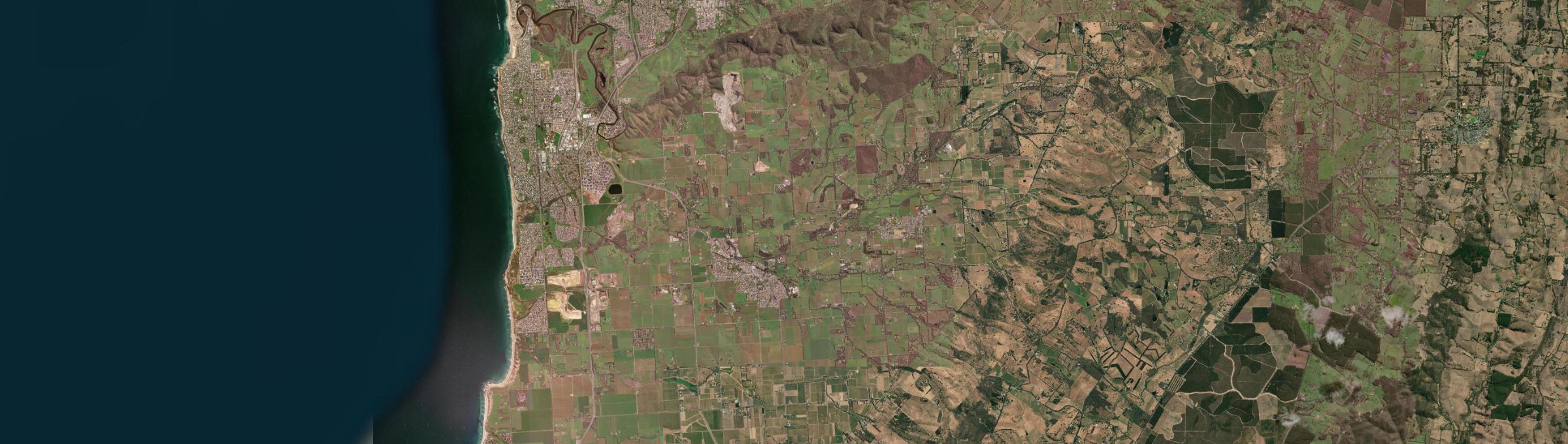 Aerial view of McLaren Vale, SA