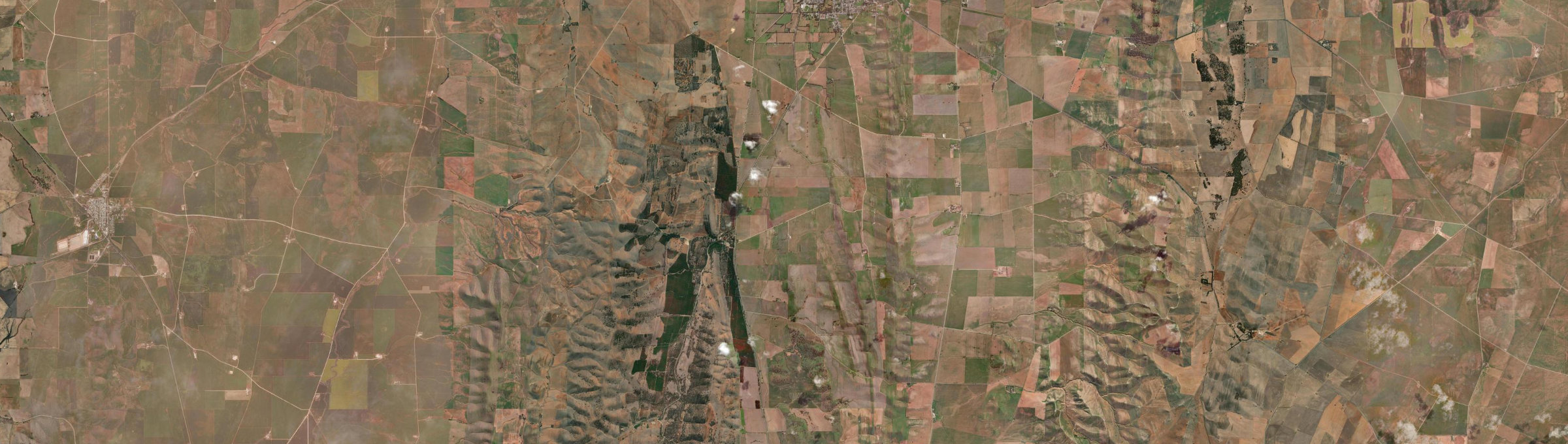Aerial view of Bundaleer North, SA