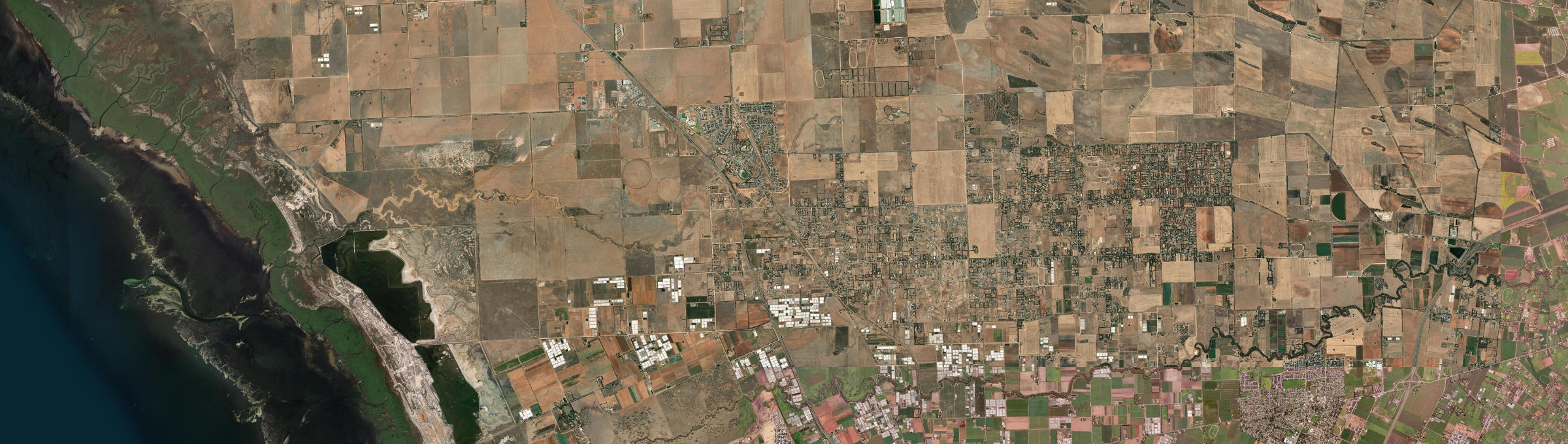 Aerial view of Two Wells, SA