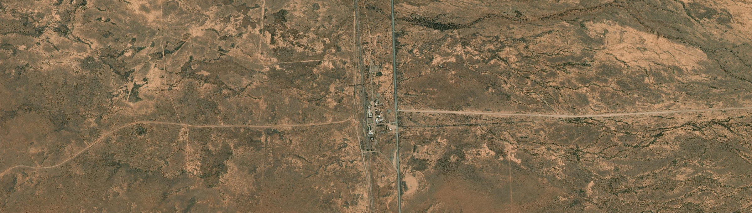 Aerial view of Parachilna, SA