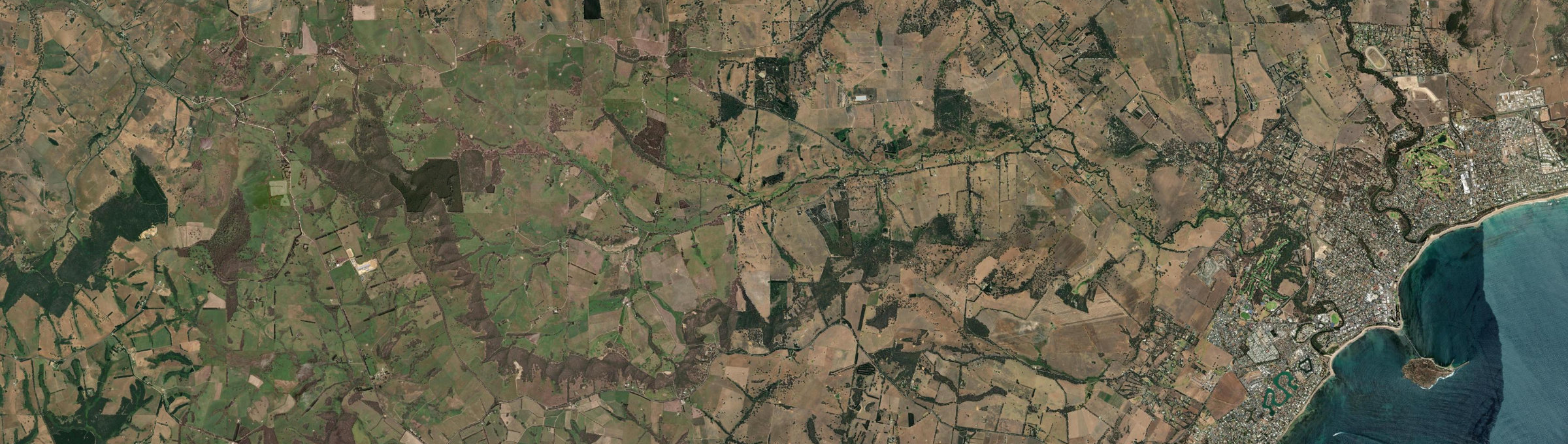 Aerial view of Back Valley, SA