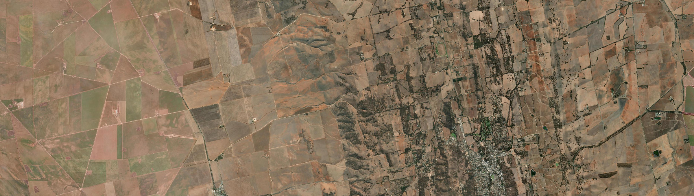 Aerial view of Benbournie, SA