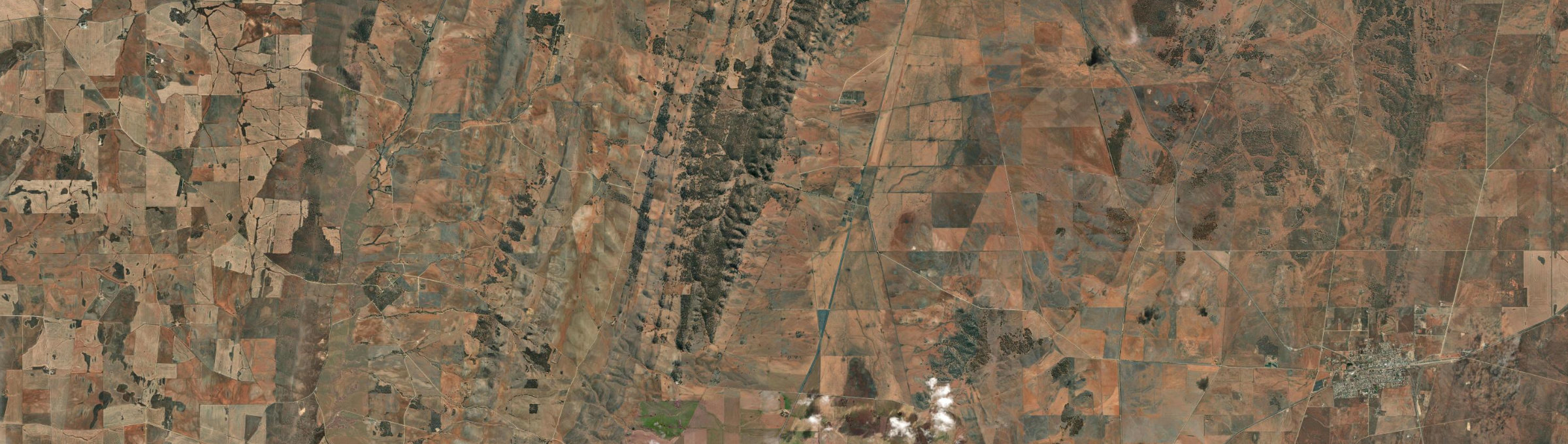 Aerial view of Yatina, SA