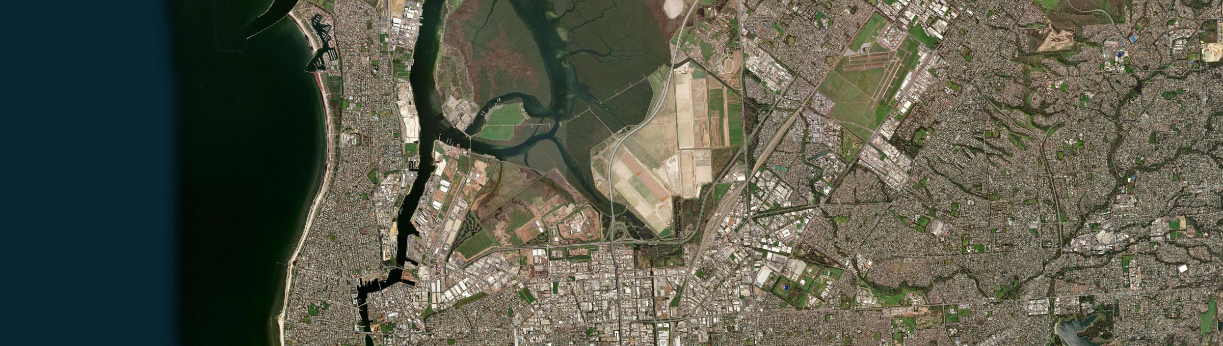 Aerial view of Dry Creek (SA), SA
