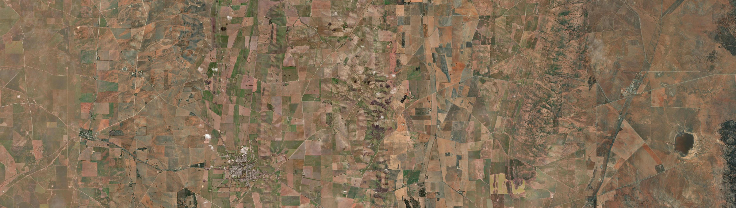 Aerial view of Belalie North, SA