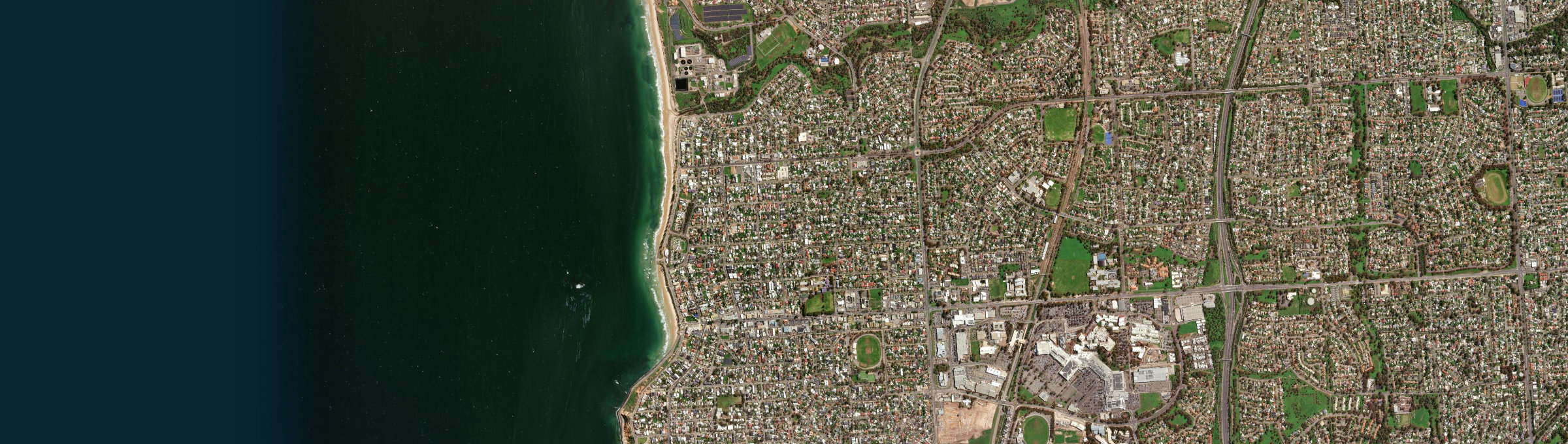 Aerial view of Christies Beach, SA