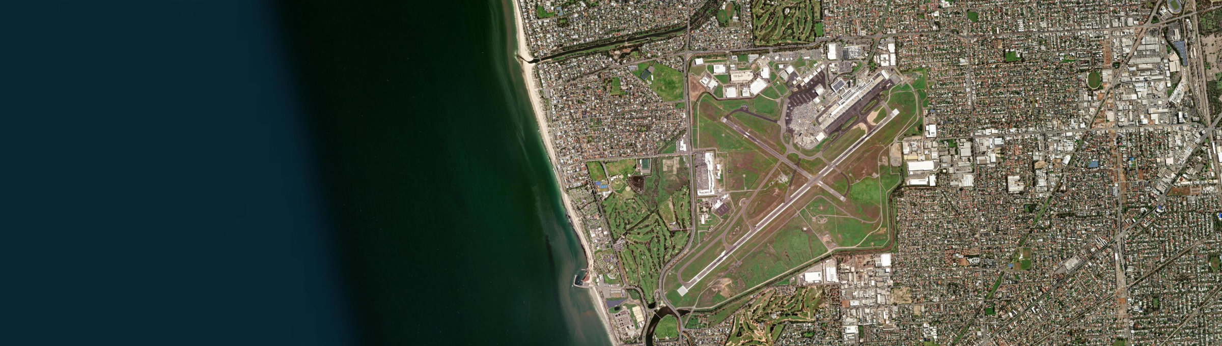 Aerial view of West Beach (SA), SA