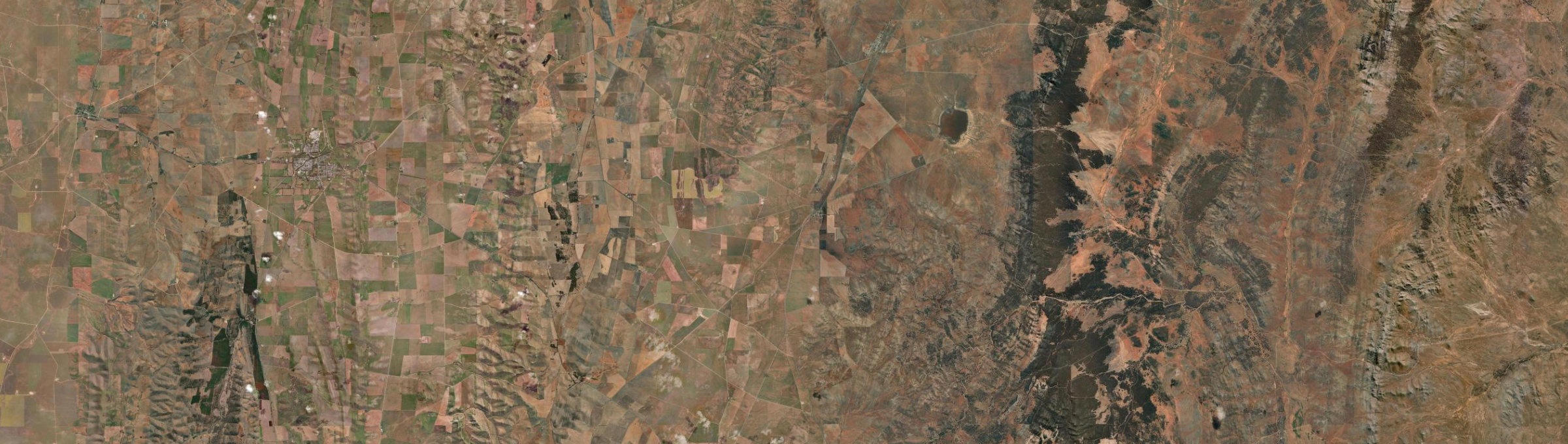 Aerial view of Whyte Yarcowie, SA