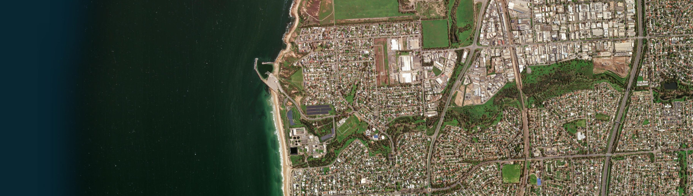 Aerial view of O'Sullivan Beach, SA