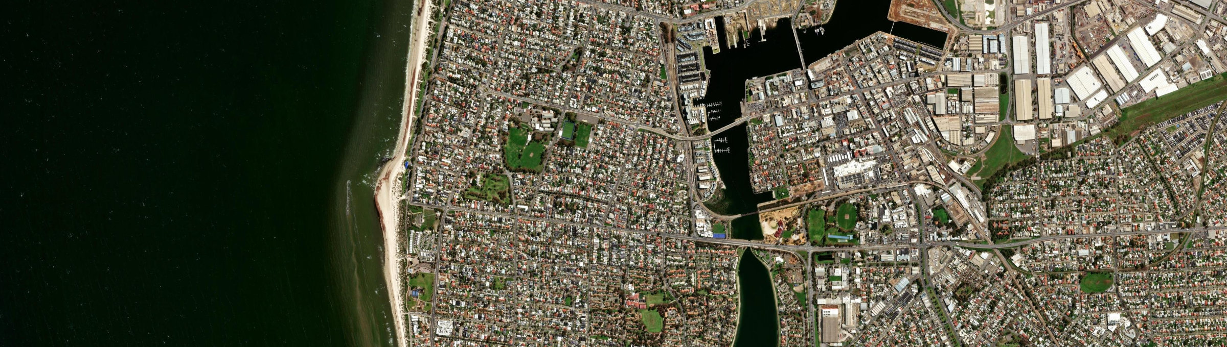 Aerial view of Ethelton, SA