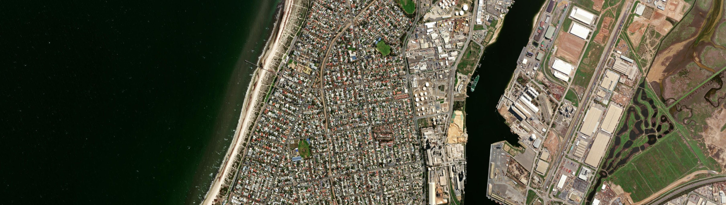 Aerial view of Largs Bay, SA