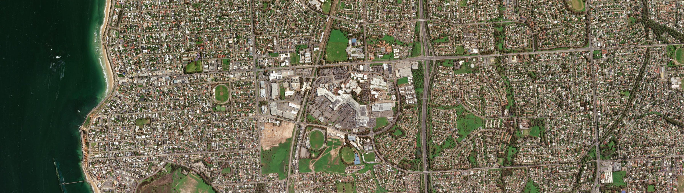 Aerial view of Noarlunga Centre, SA