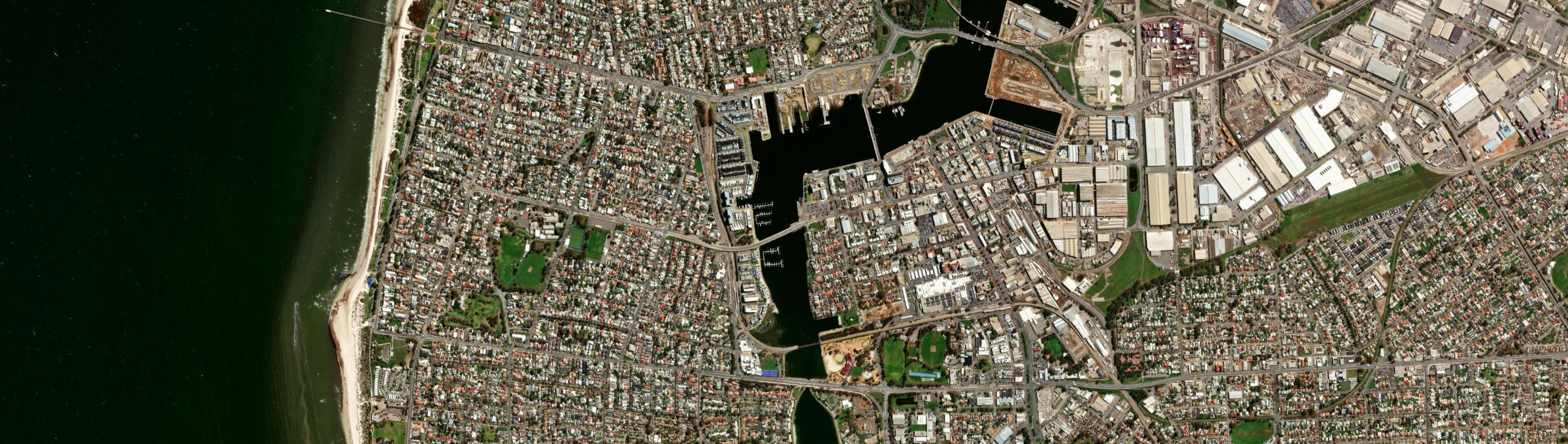 Aerial view of New Port, SA