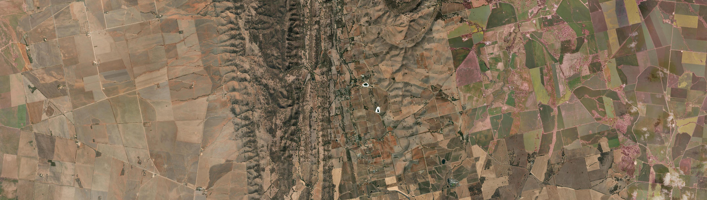 Aerial view of Watervale, SA