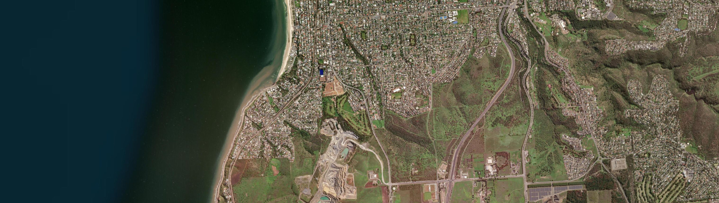 Aerial view of Seacliff Park, SA
