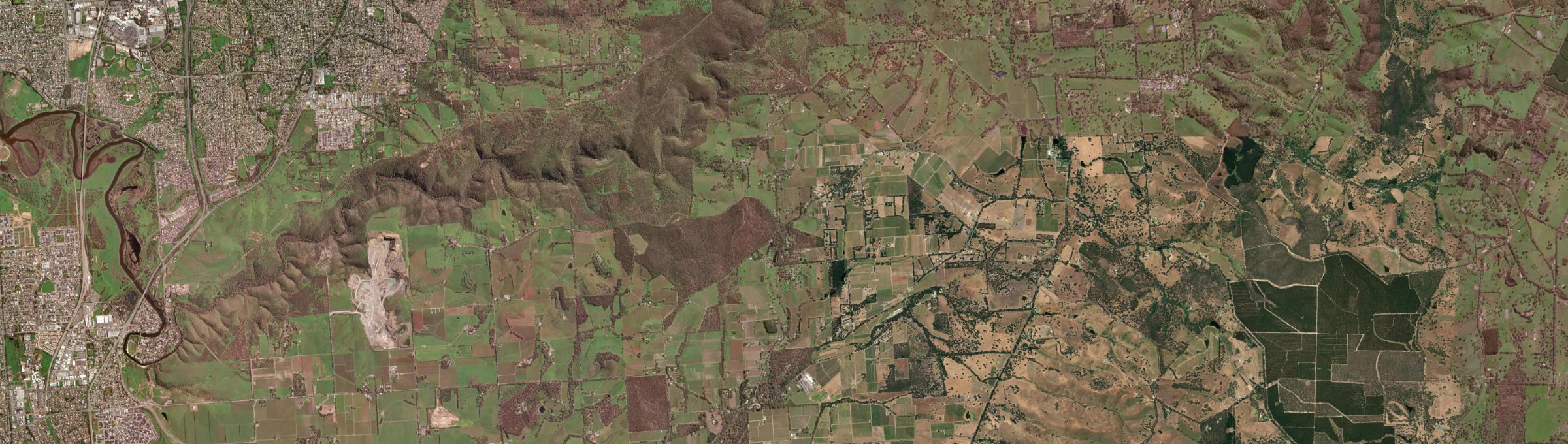 Aerial view of Blewitt Springs, SA