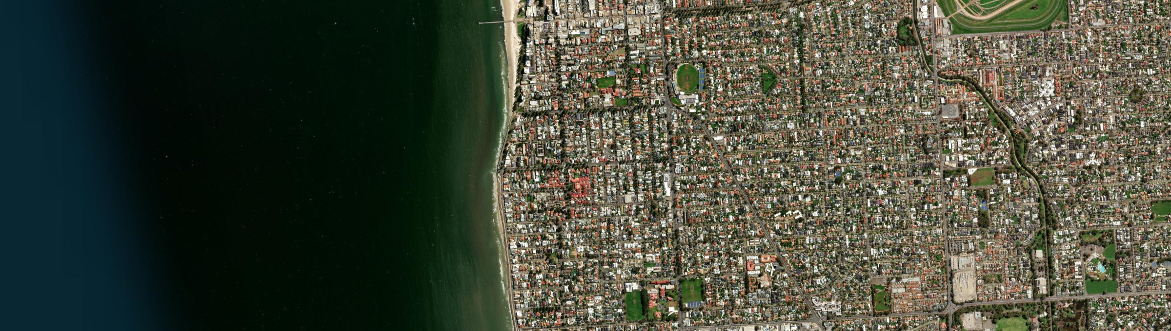 Aerial view of Glenelg South, SA